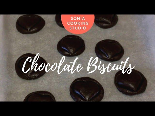 Chocolate Biscuits Recipe / Cocoa Biscuit Recipe/ biscuit recipe at home | by Sonia Cooking Studio