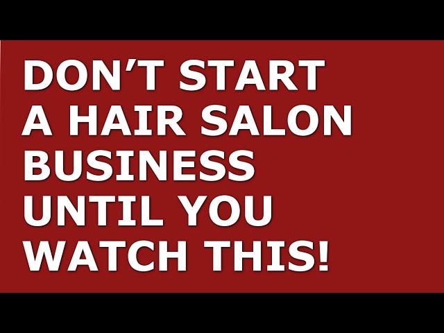 How to Start a Hair Salon Business | Free Hair Salon Business Plan Template Included