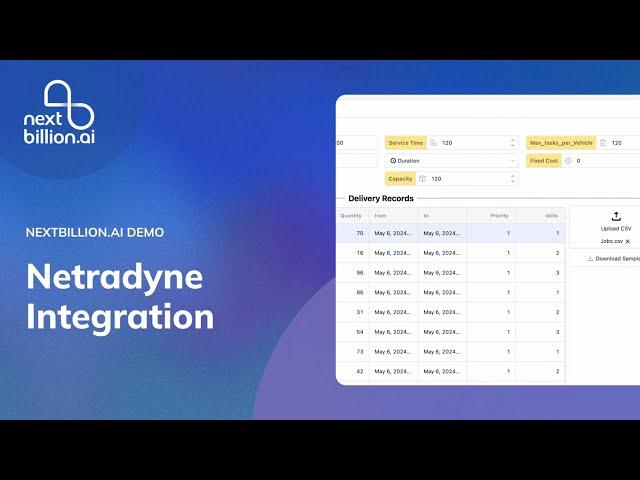 Netradyne Route Optimization Integration | Nextbillion.ai #netradyne #routeoptimization