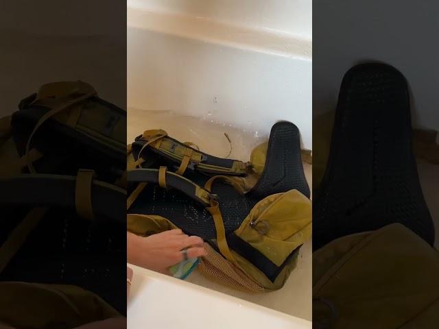 How to Clean your Hiking Backpack #hiking #backpacker #granolagirl