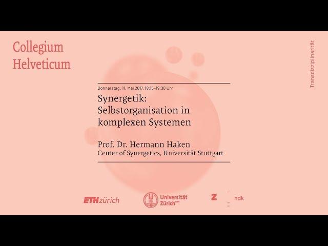 Hermann Haken: Synergetik: Selbstorganisation in komplexen Systemen