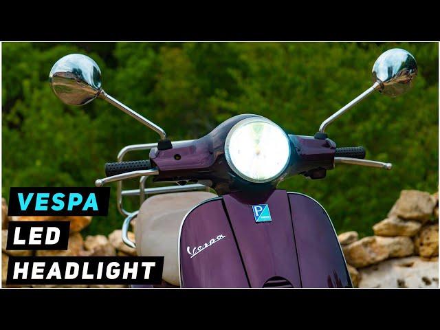 Vespa LX LED headlight upgrade | Mitch's Scooter Stuff