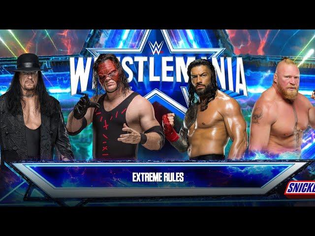 FULL MATCH -  UNDERTAKER VS KANE VS BROCK LESNAR VS ROMAN REIGNS