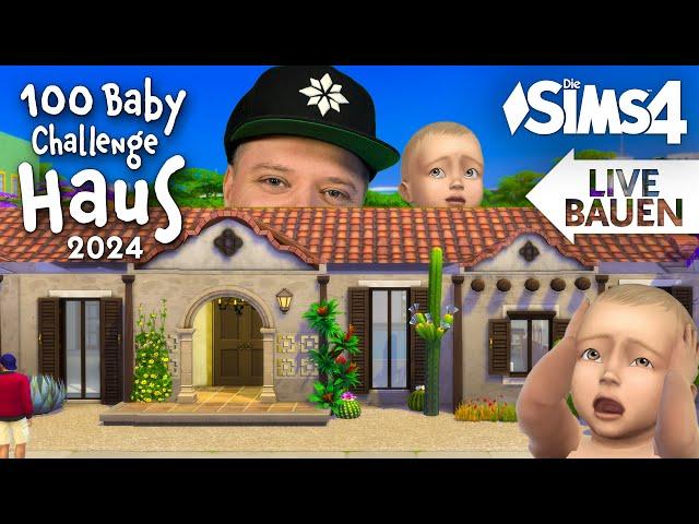 Live Bauen: BABY CHALLENGE Haus 2024 | Die Sims 4 Let's Build mit Daniel und Chris #2