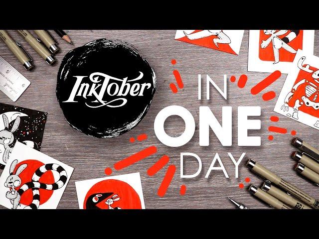 I Completed 31 Days of Inktober in ONE Day