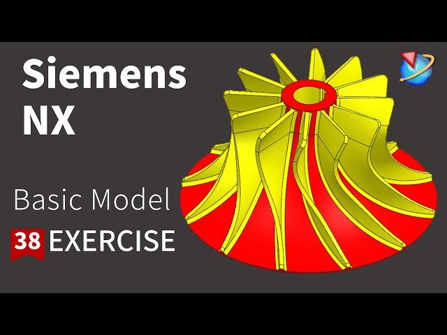 Siemens NX Tutorial for beginners,basic model of impeller exercise -38