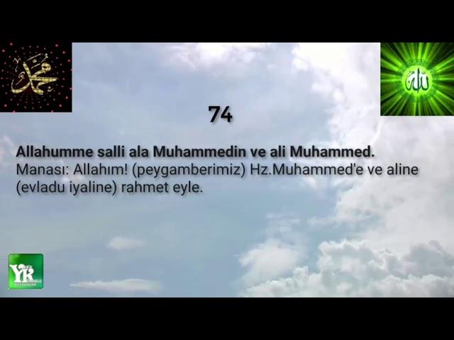 1000 defa Salavat sayılı Allahümme Salli ala Muhammedin ve ali Muhammed