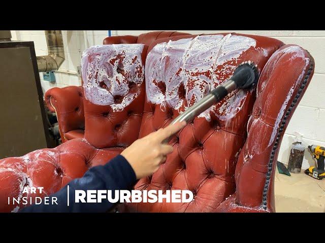 How Vintage Leather Furniture Is Professionally Restored | Refurbished
