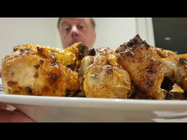 Very Lazy Cajun Paste in Air Fryer with chicken drumstick uk foodie