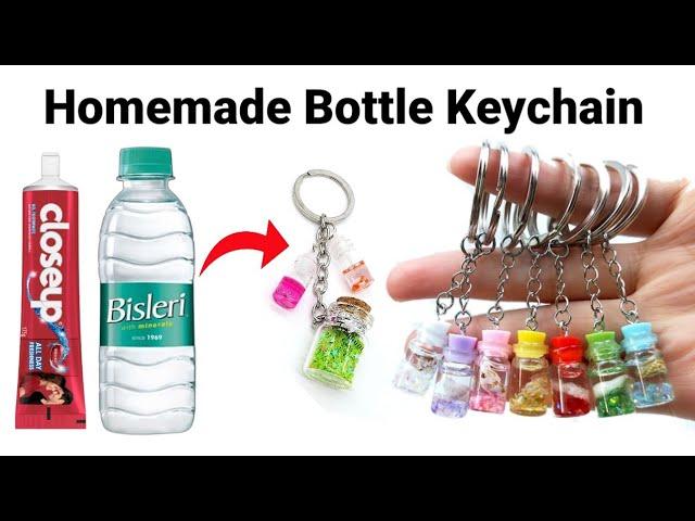 How to make Keychain at home/Homemade bottle Keychain/DIY Gift Keychain/bts Keychain/Cute Keychain