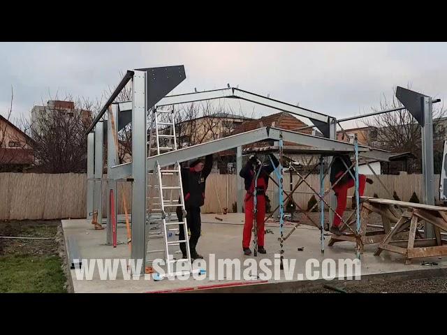 Metal garage / shed construction