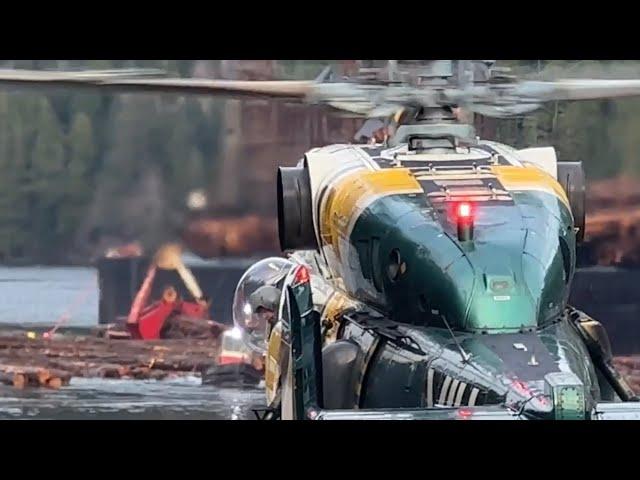 Remote Logging Camps | Helicopters & Log Barges | Building