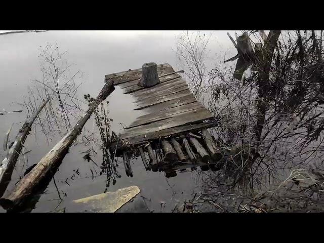 Ранняя весна на Тамбовщине.Жизнь в деревне как она есть.Обзор огорода.Водоем в нашей деревне.