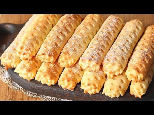 No one will guess how you made it! Curd cookies. Sugar tubes!