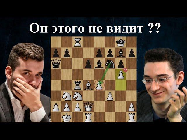 Разгром в 25 ходов! Ян Непомнящий  - Фабиано Каруана  Grand Chess Tour: Sinquefield Cup 2024