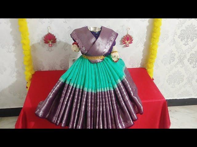 Quick and Easy Varamahalakshmi saree draping || Varalakshmi saree draping for Varamahalakshmi pooja