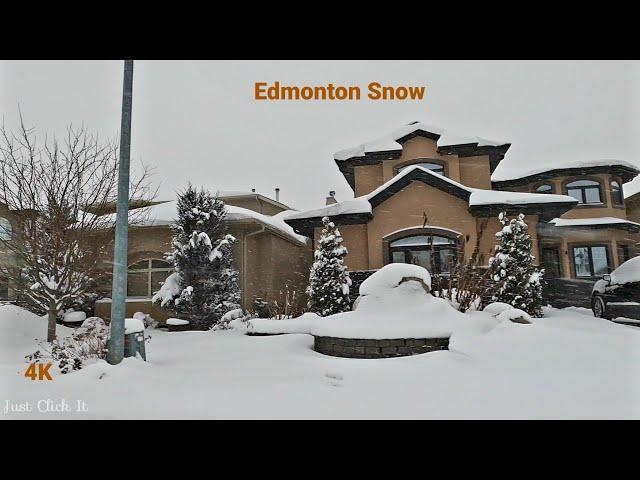 Freezing Cold and Snowfall in Edmonton, AB,  - Jan 2022