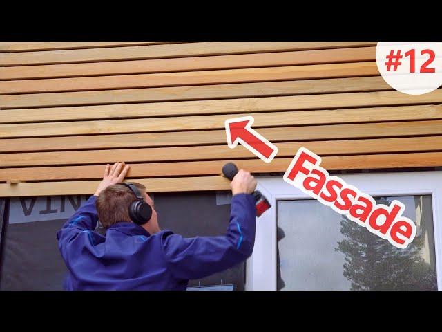 Offene Fassade Lärche Rhombus | DIY Schuppen Tag 12