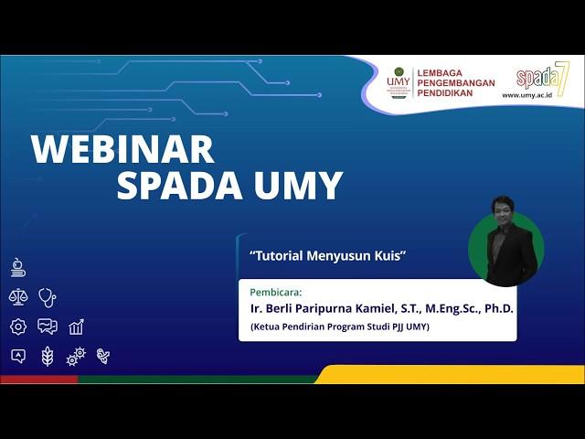 Tutorial MyKlass UMY: Menyusun Kuis | Ir. Berli Paripurna Kamiel, S.T., M.Eng.Sc., Ph.D.