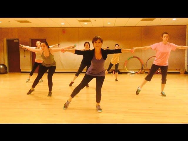 "BAILA BAILA" Angela Via - Dance Fitness Workout Toning w/ Weights Valeo Club