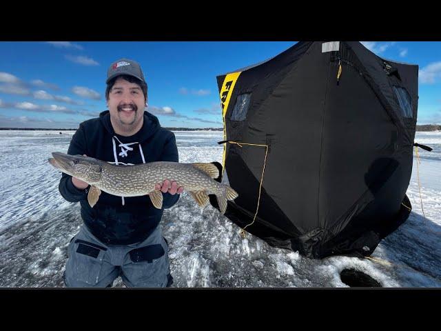 Tip Up fishing for Champlain Northern Pike with the crew!
