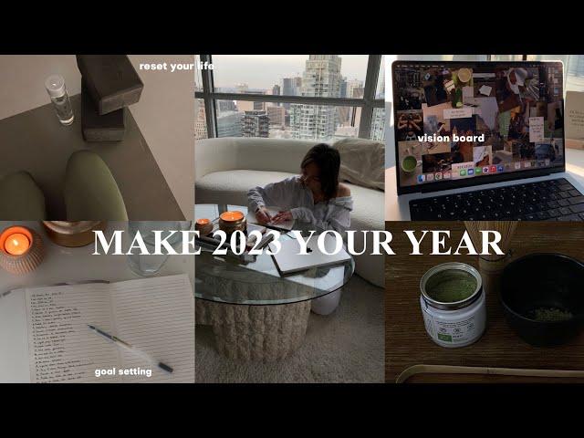 MAKE 2023 THE BEST YEAR: resetting, goal planning, vision board, journal prompts & phone setup