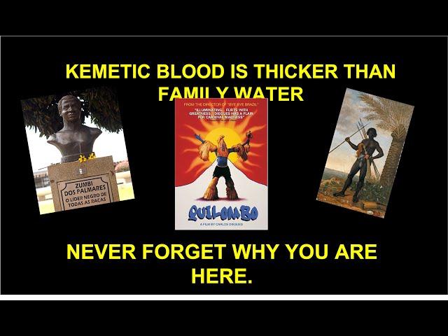 Kemetic Blood is Thicker than Family Water (Never Forget Why You Are Here.)