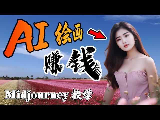 Midjourney AI绘画赚钱必学！如何生成100%真实图像？