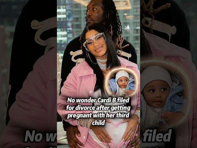 No wonder cardi b filed for divorce after getting pregnant with her third child #celebrity