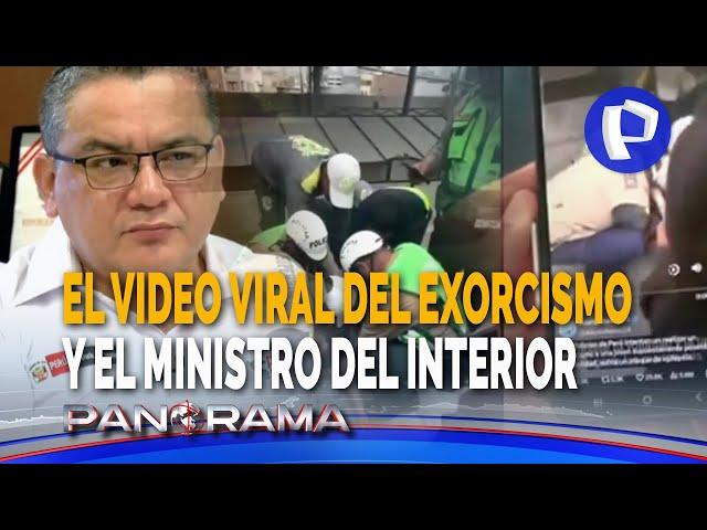 El exorcismo y el ministro Santiváñez: video viral de la policía que da la vuelta al mundo