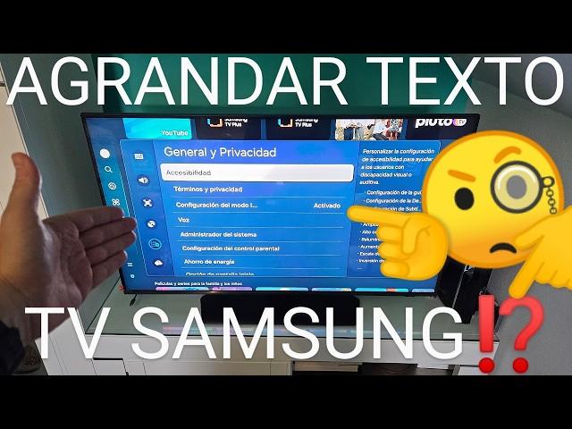  Como AGRANDAR TEXTO de los MENÚS en SAMSUNG SMART TV FÁCIL y RÁPIDO