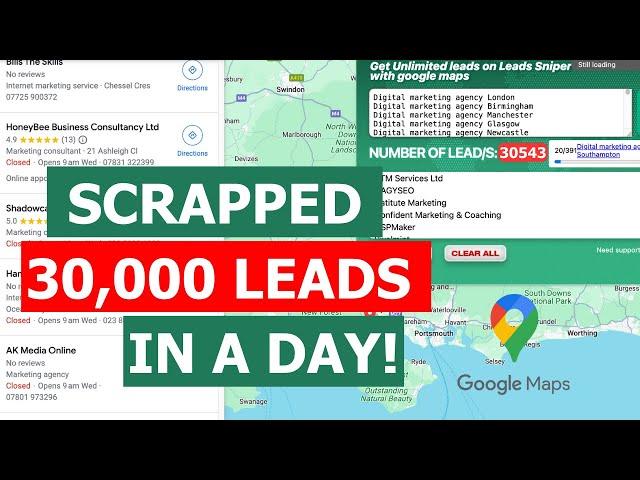 Easy Google Maps Scraper | Got 30,000 B2B Leads from Google Maps TODAY!