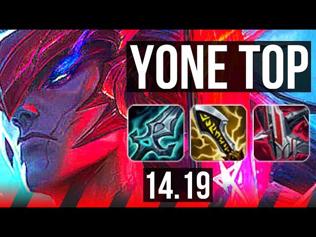 YONE vs MORDEKAISER (TOP) | 7 solo kills, Dominating | EUW Diamond | 14.19