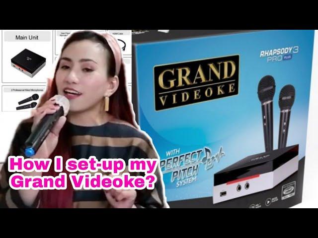 GRAND VIDEOKE RHAPSODY 3 Pro PLUS | Paano I-set up ang GRAND VIDEOKE | Home karaoke