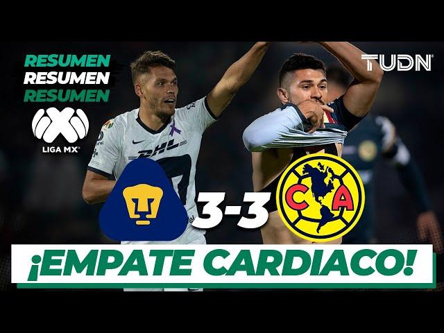 Resumen y Goles | Pumas 3 - 3 América | Liga Mx Clausura 2020 - Jornada 9 | TUDN