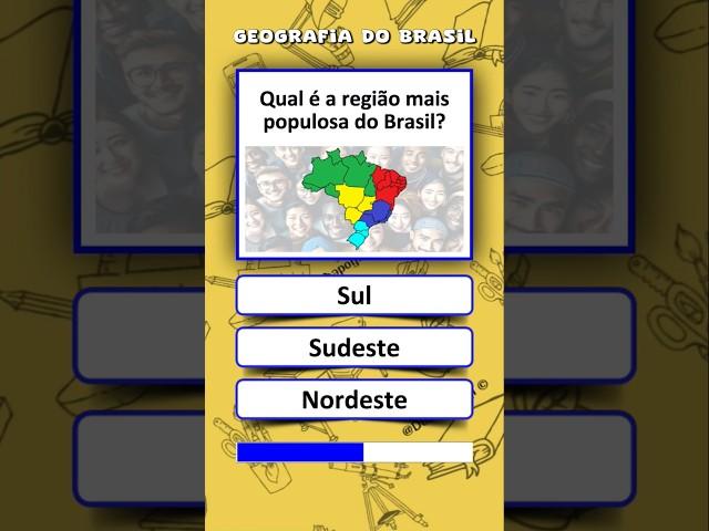 Quiz sobre a geografia do Brasil