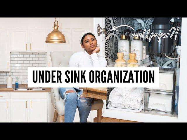 UNDER KITCHEN SINK ORGANIZATION l HOW TO ORGANIZE UNDER KITCHEN SINK CABINET