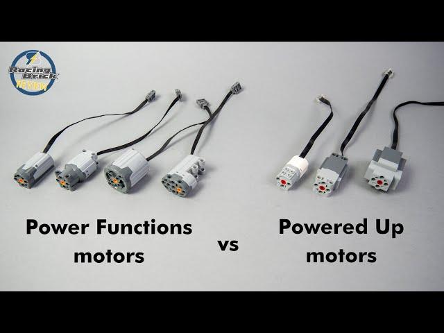 LEGO Technic Powered Up motors vs. Power Functions motors