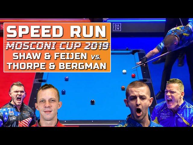 Speed Run: Mosconi Cup 2019 Jayson Shaw & Niels Feijen vs. Billy Thorpe & Justin Bergman