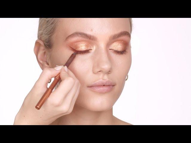 How To Make Blue Eyes POP With Copper Eyeshadow & Metallic Eyeliner | Charlotte Tilbury