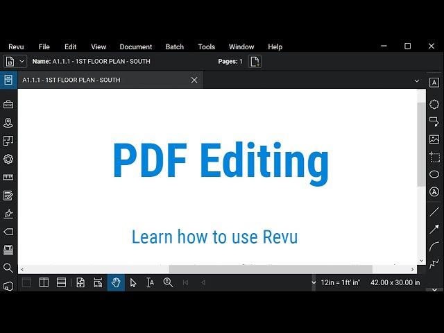 Bluebeam Revu: PDF Editing