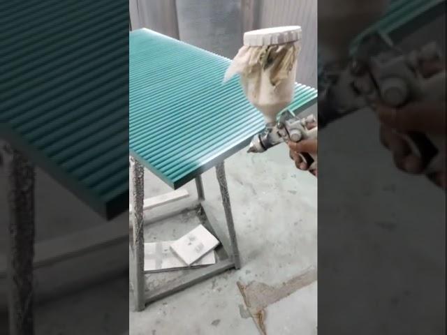 PU kitchen | Pu process | Fluted design | Kitchen color  #kitchengoals #shorts #viral #trending