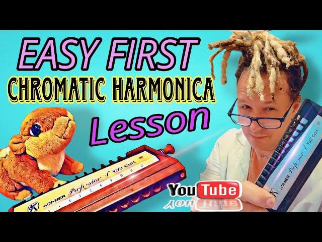 Play Chromatic TODAY! Your First Easy Chromatic Harmonica Lesson (Blues)