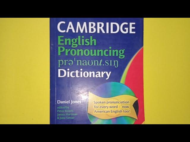 English Pronunciation Dictionary | Cambridge Book Review | Learn English