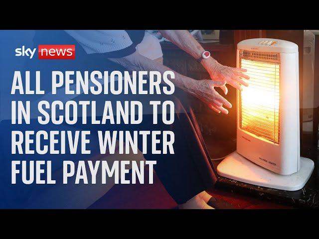 Every pensioner in Scotland to receive winter fuel payment next year