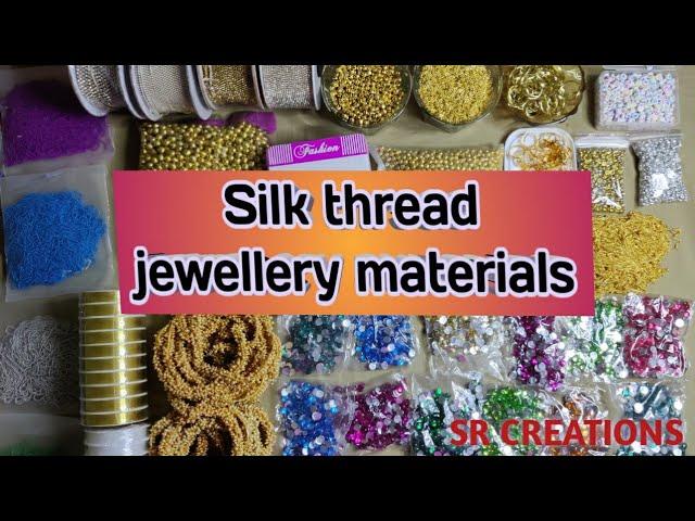 Silk thread jewellery materials online