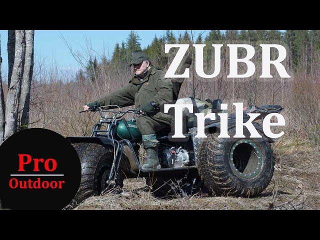 На что способен трицикл-болотоход Zubr Trike