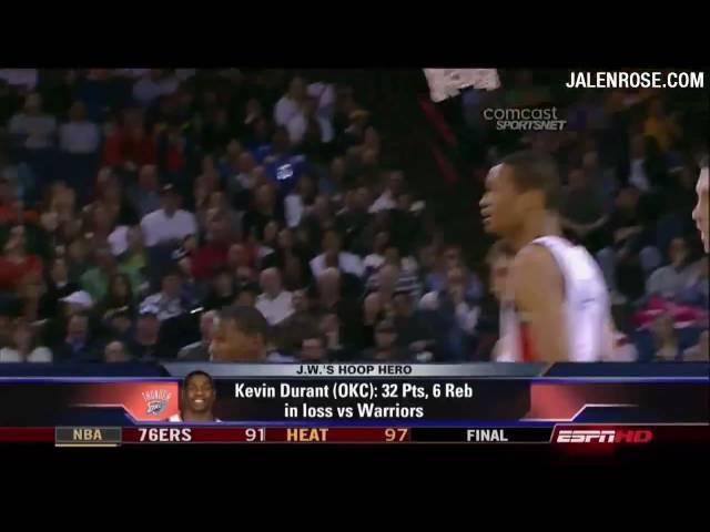 NBA Highlights 2/21/09 HD - Jalen Rose's "Hoop Heroes" On ESPN NBA Fastbreak