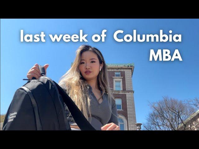 Last week of Columbia MBA | business school grad student, living alone in NYC vlog