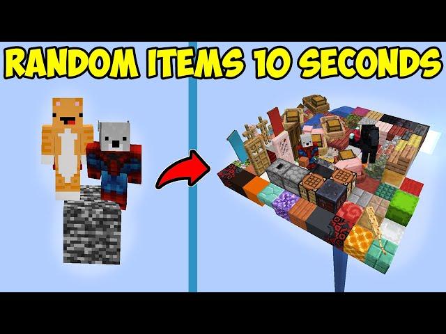 Minecraft But Every 10 Seconds a Random Item Spawns